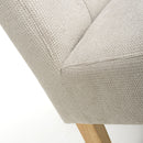 Moseley Waffle Flax Effect Natural Dining Chair in Natural Legs