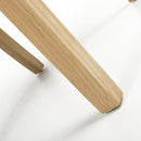 Moseley Waffle Flax Effect Natural Dining Chair in Natural Legs