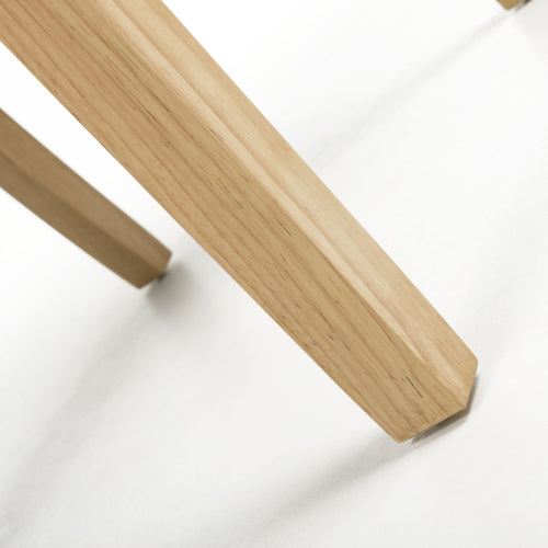 Moseley Waffle Flax Effect Natural Dining Chair in Natural Legs