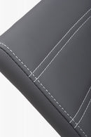 Callisto Leather Effect Grey Dining Chair