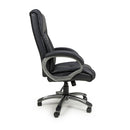 Regent Executive Leather Faced Black Office Chair
