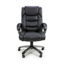 Regent Executive Leather Faced Black Office Chair