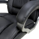 Regent Executive Leather Faced Black Office Chair