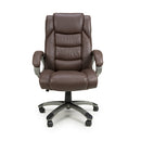 Regent Executive Leather Faced Brown Office Chair