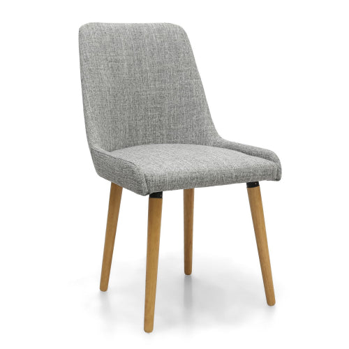 Capri Flax Effect Grey Weave Dining Chair