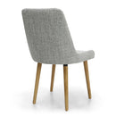 Capri Flax Effect Grey Weave Dining Chair