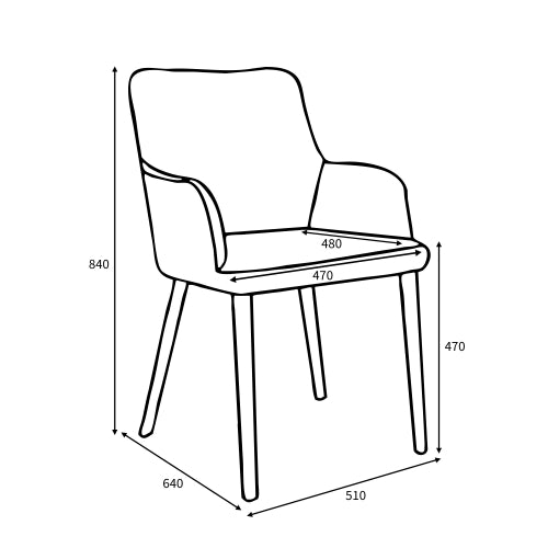 Sidcup Tweed Oatmeal Dining Chair