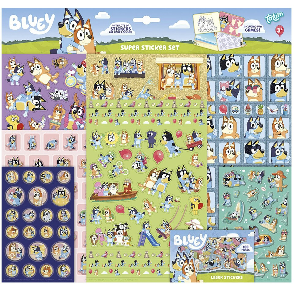 Bluey Sticker Fun Bluey Super Sticker Set