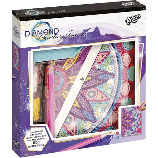 Totum Diamond Paint Notebook Flower Madala Pink