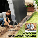 Outsunny  1.8 x 2.4m Portable Storage Shed Heavy Duty Motorbike Shed