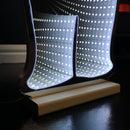 60cm Infinity Light up The Snowman Christmas Decoration with White LEDs on Wooden Base