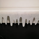 Premier White Felt 18cm x 240cm Decorative Glitter Christmas Icicle Fringe Wall Fireplace Decoration