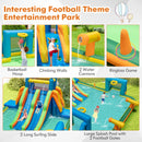 Inflatable Outdoor Water Slide Park For Kids With Climbing Wall