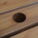 Hand Made 6 Seater Rustic Wooden Garden Furniture Table And Bench/Chairs Set