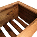 41cm x 108cm Large Rustic Chunky Wooden Garden Trough Planter