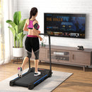 HOMCOM 1-6 Km/h Folding Motorized Treadmill Walking With Remote Control, Blue