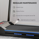 HOMCOM 1-6 Km/h Folding Motorized Treadmill Walking With Remote Control, Blue