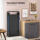 HOMCOM 1-6 Km/h Folding Motorized Treadmill Walking With Remote Control, Blue