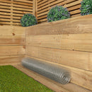 5m X 90cm X 25mm Wire Mesh Garden Galvanised Netting