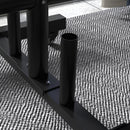 SPORTNOW Olympic Weight Plate Rack with 4 Wheels and 6 Fasten Clamps