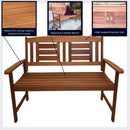 Hawkshead 2 Seater Outdoor Wooden Garden Patio Bench