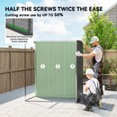 Outsunny 5 X 3.5ft Metal Garden Shed With Effortless Assembly, Dark Grey