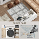 HOMCOM Non-Slip Large Rug for Living Room