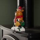 13cm Premier Christmas Stocking Hanger Decoration in Reindeer Design