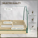 Outsunny Raised Garden Bed with Greenhouse Roll Up Windows 115 x 80 x 54 cm