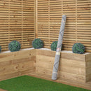 1.5m X 2.1m Alexandria Large Outdoor Alfresco Patio Rug Mat In Grey