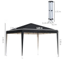 Outsunny  Pop Up Gazebo 3m x 3m - Black