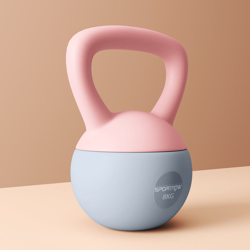 SPORTNOW 8KG Kettlebell w/ Soft Body, Non-Slip Handle