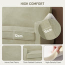 HOMCOM 2 Seater Sofa, Velvet-Feel Upholstered Loveseat for Small Space