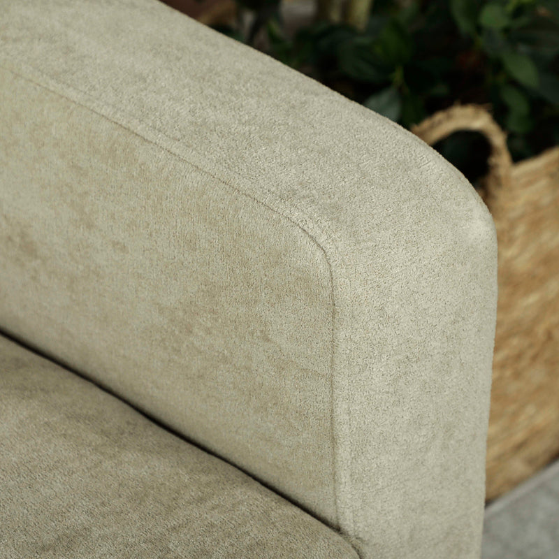 HOMCOM 2 Seater Sofa, Velvet-Feel Upholstered Loveseat for Small Space