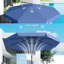 Outsunny 3 m Garden Parasol with Tilt & Crank, UPF30+ Outdoor Table Umbrella