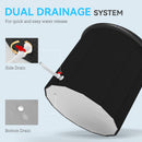 SPORTNOW Ice Bath Tub Outdoor, 300L Portable Cold Water Therapy Tub, Black