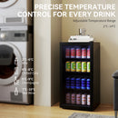 HOMCOM 93L Drinks Fridge, 115 Can Under Counter Freestanding Wine Fridge