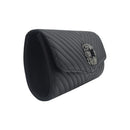 Izabelle Quilted Evening Clutch - Black