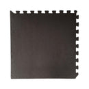 Samuel Alexander Black EVA Foam Floor Mats 60x60cm Interlocking Gym & Play Mats, Non-Slip, Water Resistant