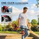 HOMCOM Folding Kick Scooter For 14+ W/ Adjustable Height, Red