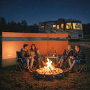 Outsunny Camping Windbreaks with Clear Windows, Orange