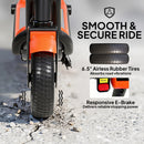 SPORTNOW Electric Scooter, Lightweight E Scooter With LED Display, Orange
