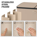 HOMCOM Dual Kitchen Bin Pedal Bin for Recycling and Waste, Gold Tone