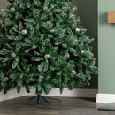 8ft (2.4m) Tall Rocky Mountain Pine Christmas Tree with 1769 Snow Tipped Branches & Pinecones