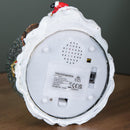 10cm Battery Powered Musical Tree Santa Spin Snowsphere with Colour Changing LEDs