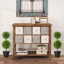 HOMCOM Set of 2 Artificial Topiary Cypress Ball Trees with Pot and Pebbles