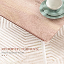 HOMCOM 5 Piece Dining Table and Chairs Set, Space Saving, Brown and White