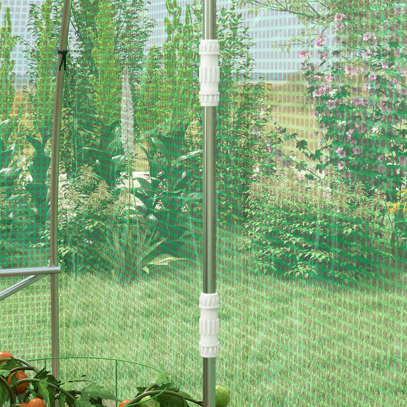 Outsunny Polytunnel Green House With Sprinkler System, Wide Door, 4 X 3(m)