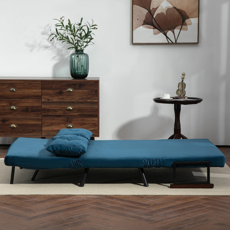 HOMCOM Click Clack 2 Seater Sofa Bed for Living Room, Guest Room