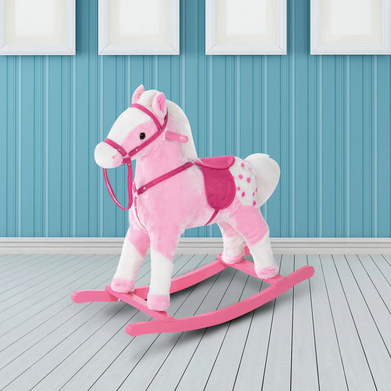 HOMCOM Children's  Rocking Horse  - Pink